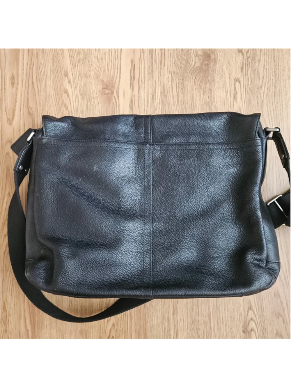 Vintage Coach Camden Messenger Bag Black Leather Laptop
